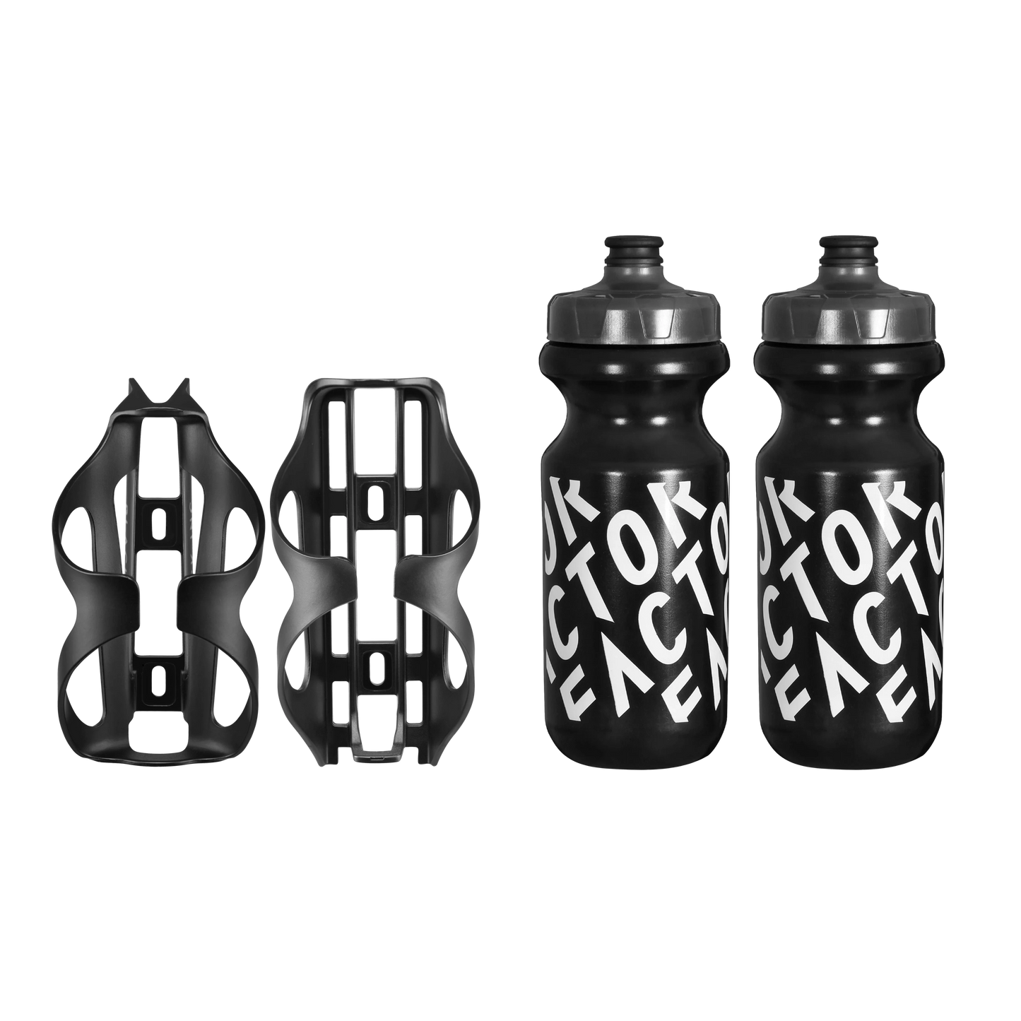 Factor - Black Inc Bidon et Aero Cage Set Porte-bidon Black Inc