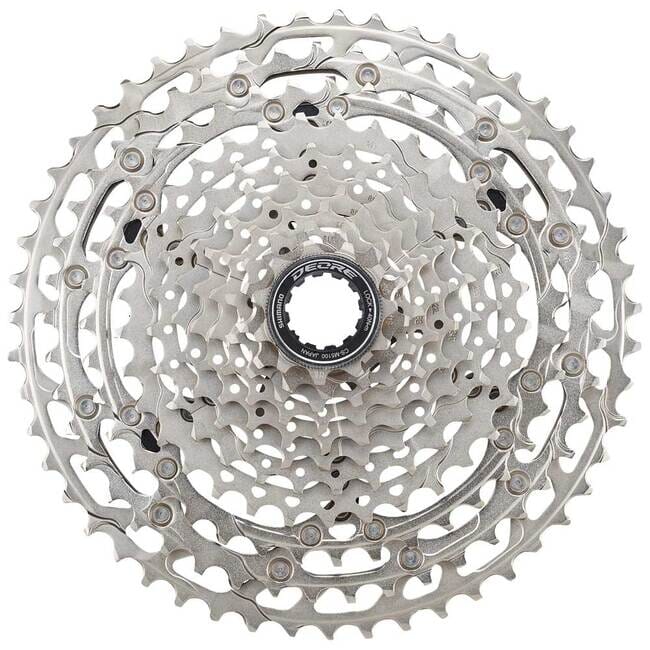 SHIMANO-CASSETTE, CS-M5100, 11-51T, DEORE, 11-SPEED, 11-13-15-18-21-24-28-33-39-45-51T velocartel