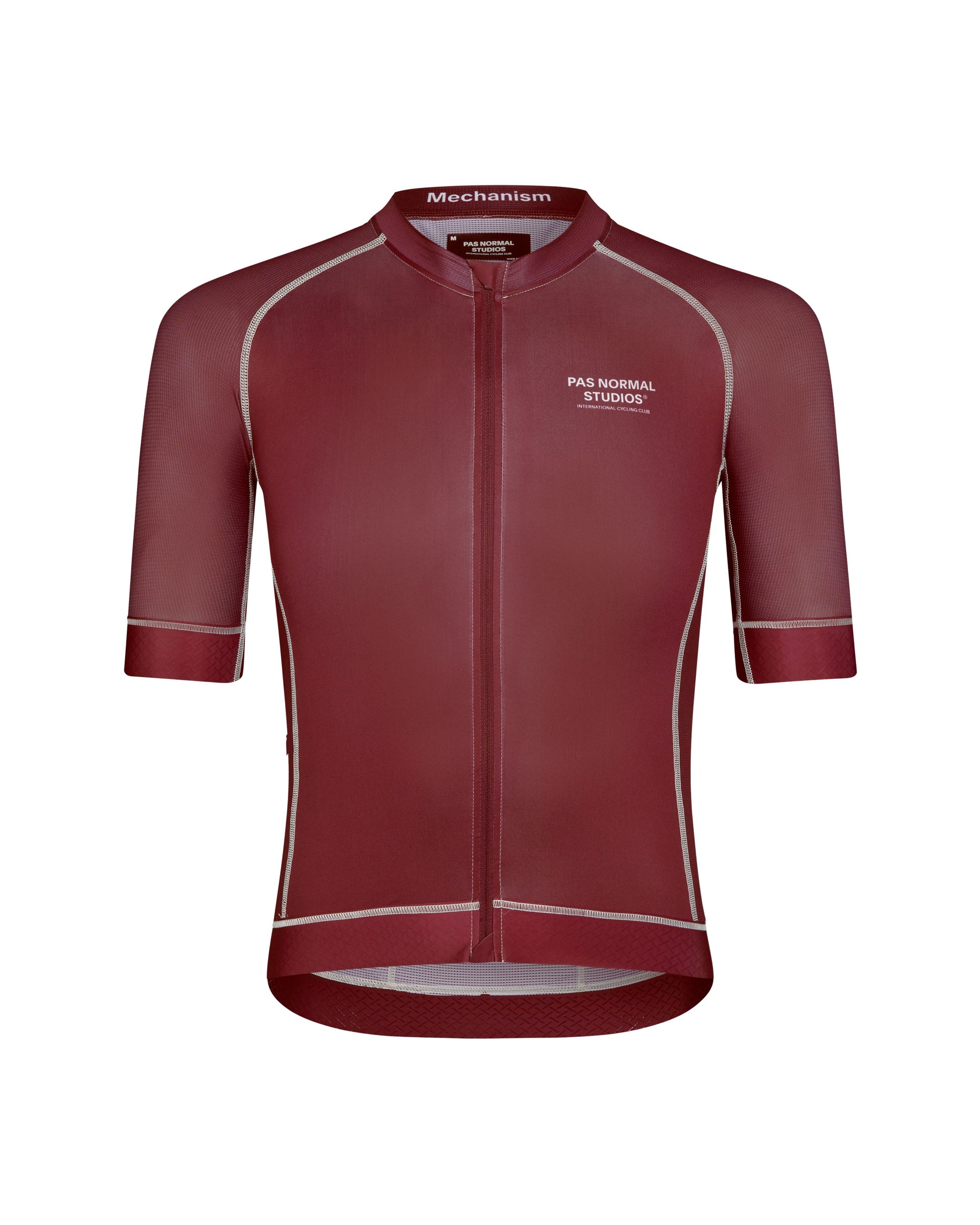 Pas Normal Studios - Maillot Mechanism Homme SS25 Maillots Pas Normal Studios Burgundy XS