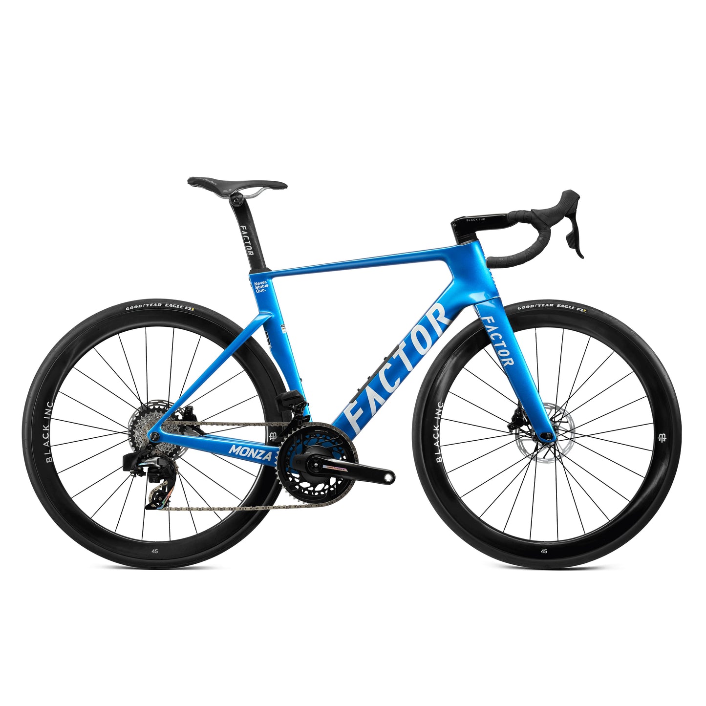 Factor - Monza Complete Vélos de route Factor Solar Blue SRAM Force avec Powermeter
