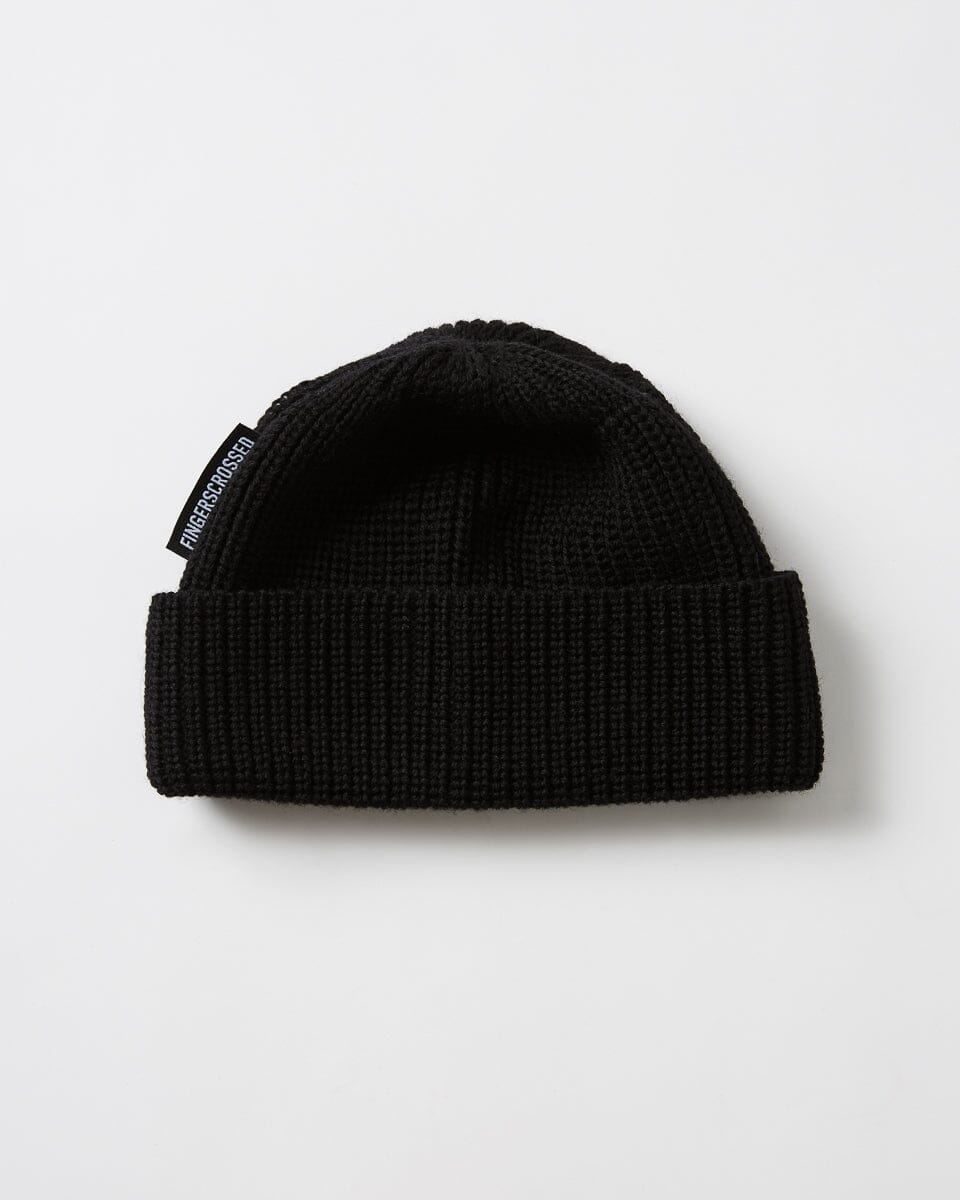 Fingerscrossed - Tuque Casual Mérino Noir Tuques Fingerscrossed
