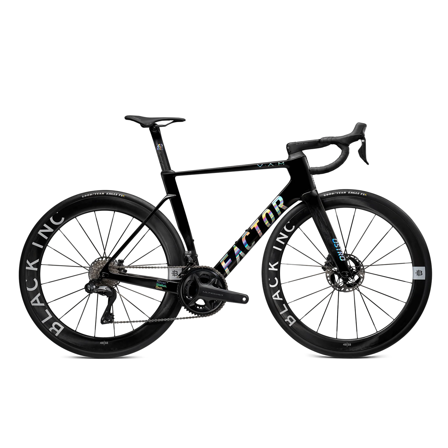 Factor - Ostro VAM 2.0 Premium Complete Vélos de route Factor Gloss Chrome Sram RED avec Powermeter
