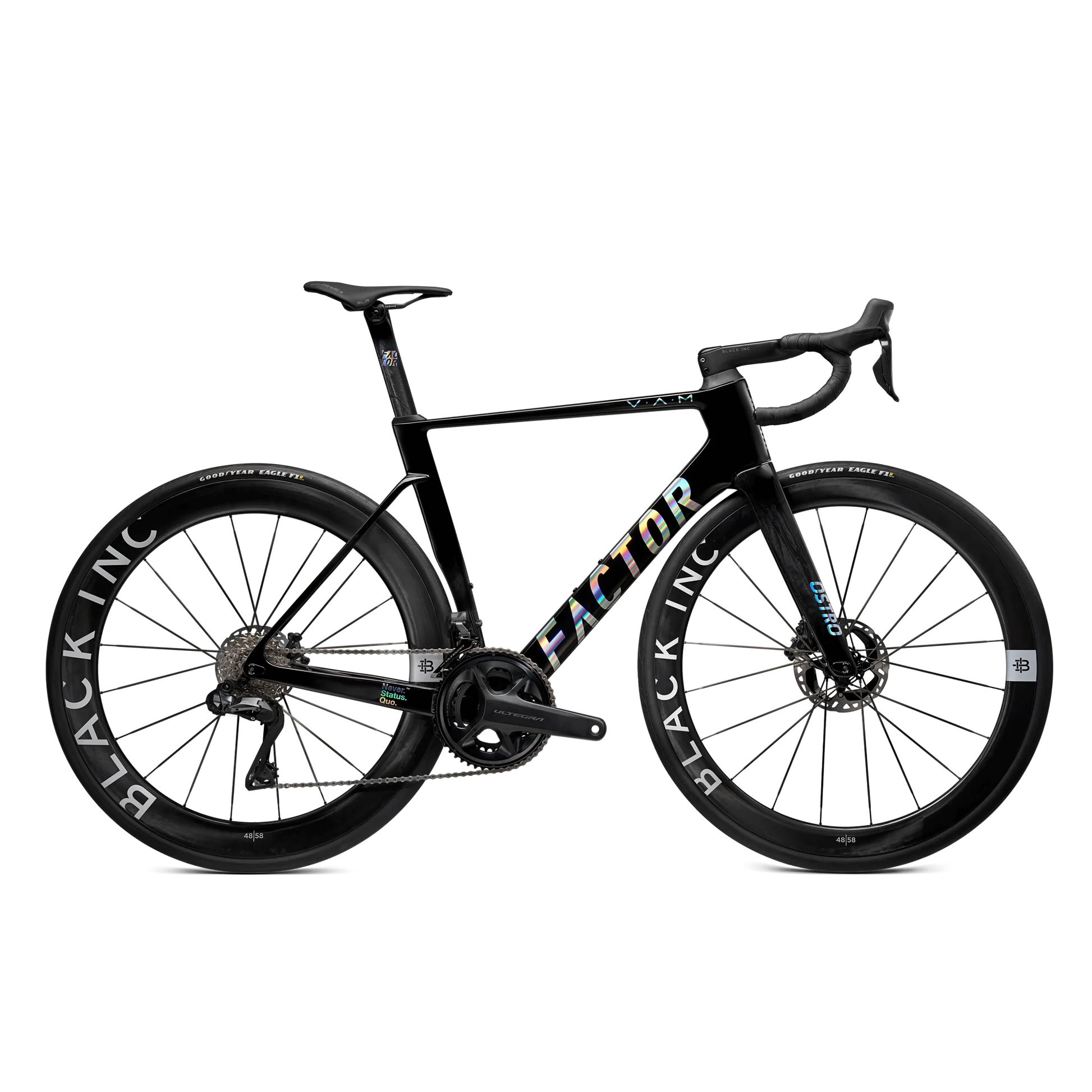 Factor - Ostro VAM 2.0 Premium Complete Vélos de route Factor Gloss Chrome Sram RED avec Powermeter