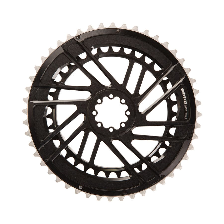 Force E1 2x Direct Mount, Plateau, Dents: 50/37, Vitesses: 12, BCD: Direct Mount SRAM 8 Boulons, Noir plateau SRAM