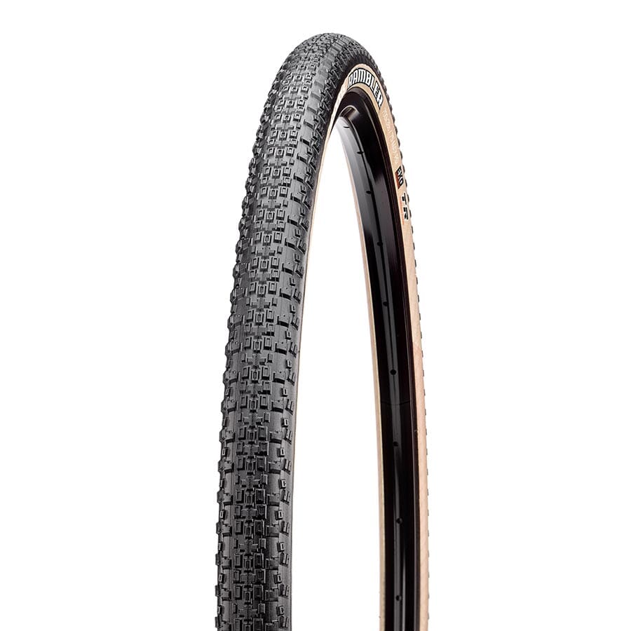 Maxxis- Rambler, Pneu, 700x40C, Pliable, Tubeless Ready, Dual, EXO, 60TPI, Flanc Beige velocartel
