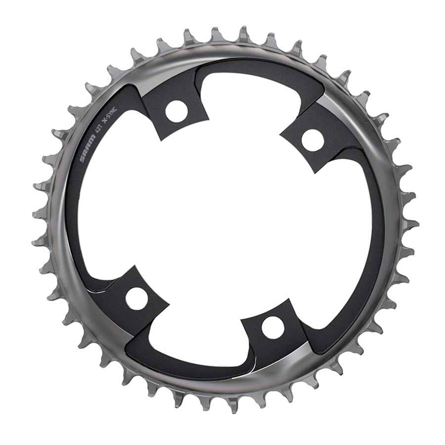 SRAM - X-SYNC 2 107mm, Plateau, Dents: 44, Vitesses: 12, BCD: 107, Boulons: 4, Mono-plateau, Aluminium, Noir velocartel