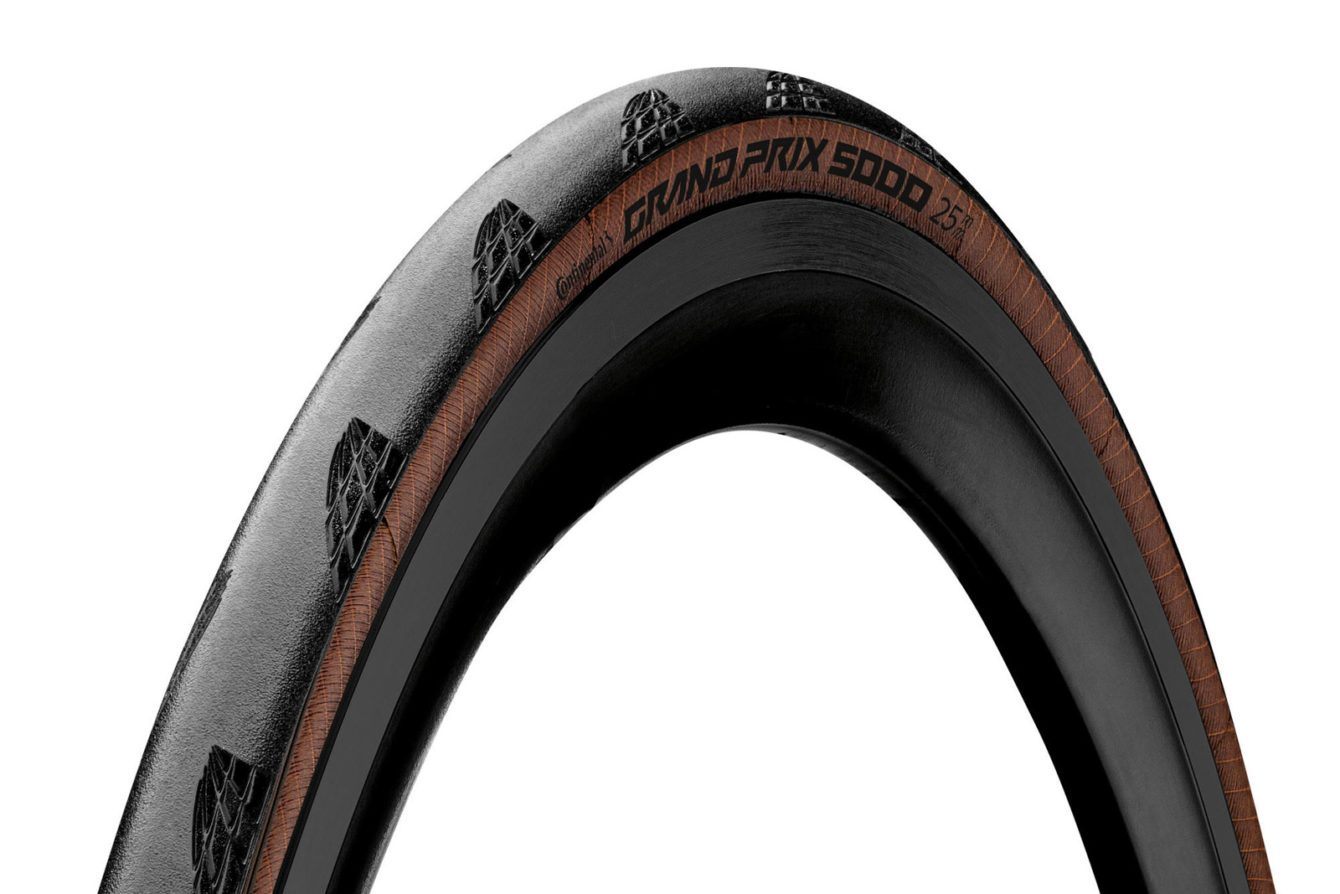 Pneu Grand Prix 5000 700x25c Noir/Transparent Pneus Continental