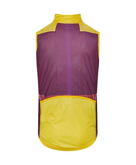 CAFÉ DU CYCLISTE - Gilet Petra Man Yellow & Purple