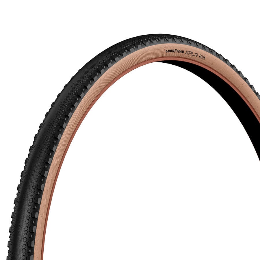 Zipp, Goodyear XPLR Slick, Gravel tire, 700x45C, Foldable, Tubeless Ready, Dynamic:UHP, M:Wall, Noi velocartel
