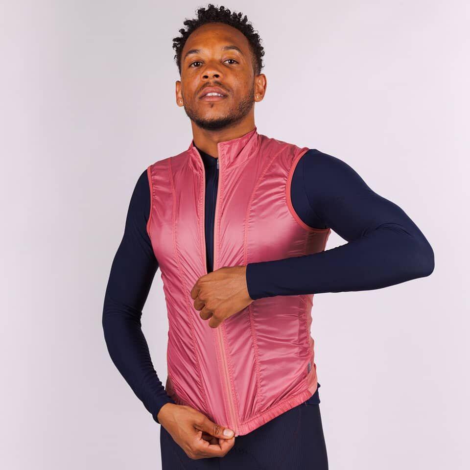 Gilet Petra Homme Dusty Pink Gilets Café du Cycliste