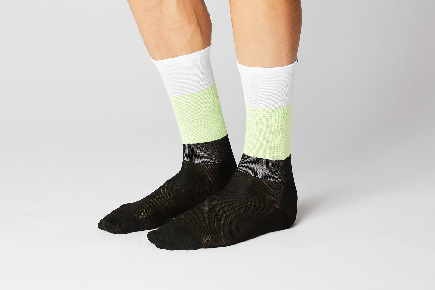 Socks BLOCKS White/Neon/Black Socks Fingerscrossed