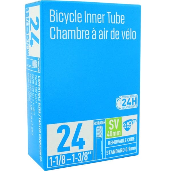 chambre à air standard - valve schrader 24 x 1 Chambre à air 49°n 