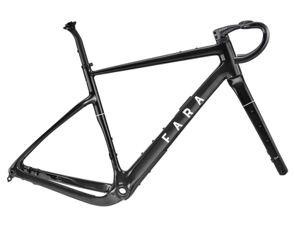 Fara - Frameset F/Gr4 Vélos de gravel Fara 49 Translucent Black 360x80-90mm