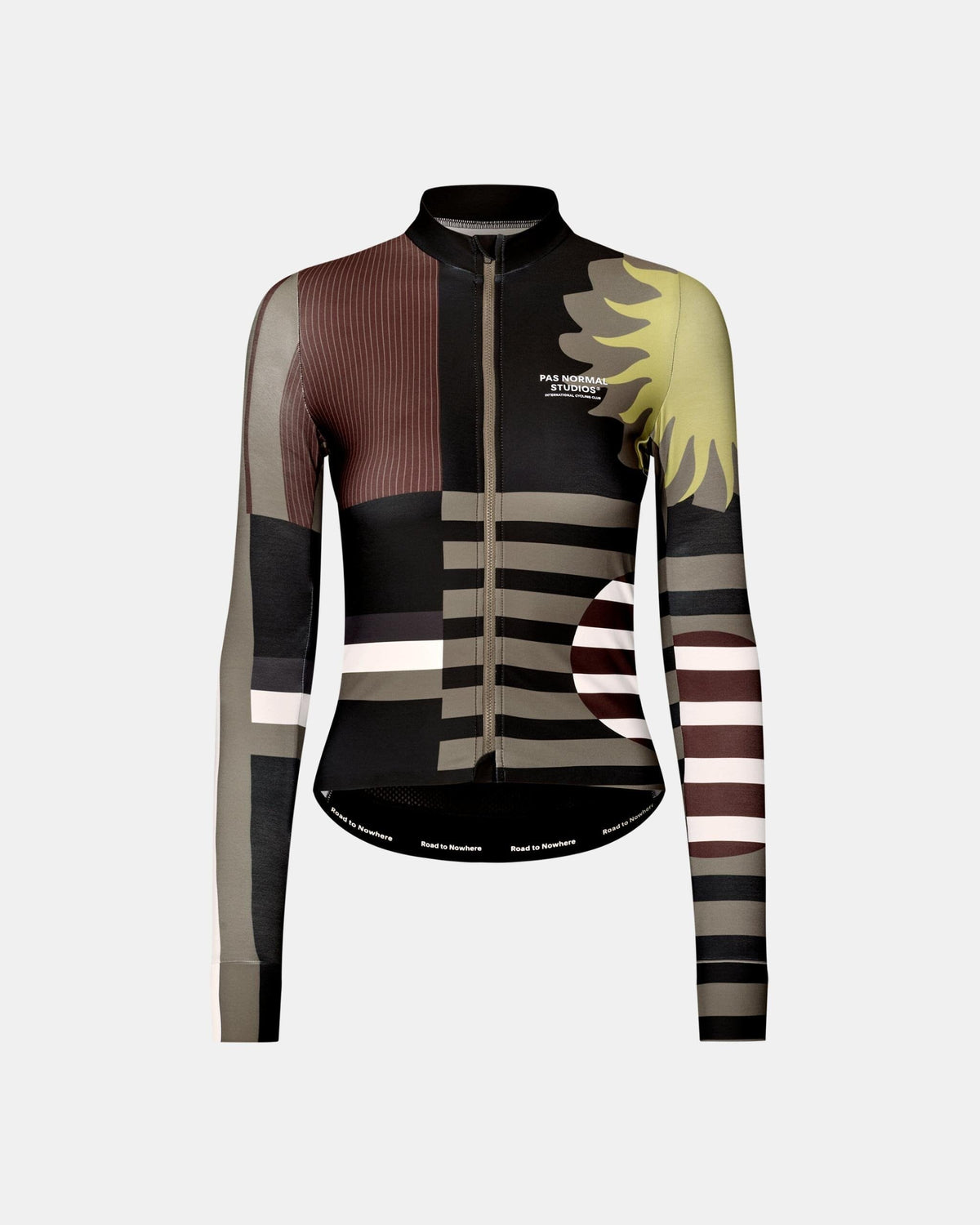 Pas Normal Studios - Maillot Mechanism Long Femme AW26 Maillots Longs Pas Normal Studios AOP International Dark Olive XXS 