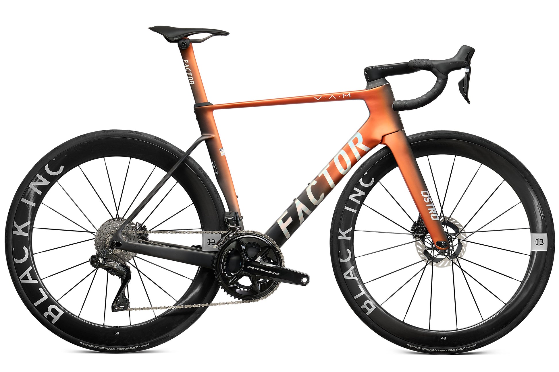 Factor - Ostro VAM 2.0 Premium Complete Vélos de route Factor Terracota Orange Sram RED avec Powermeter 