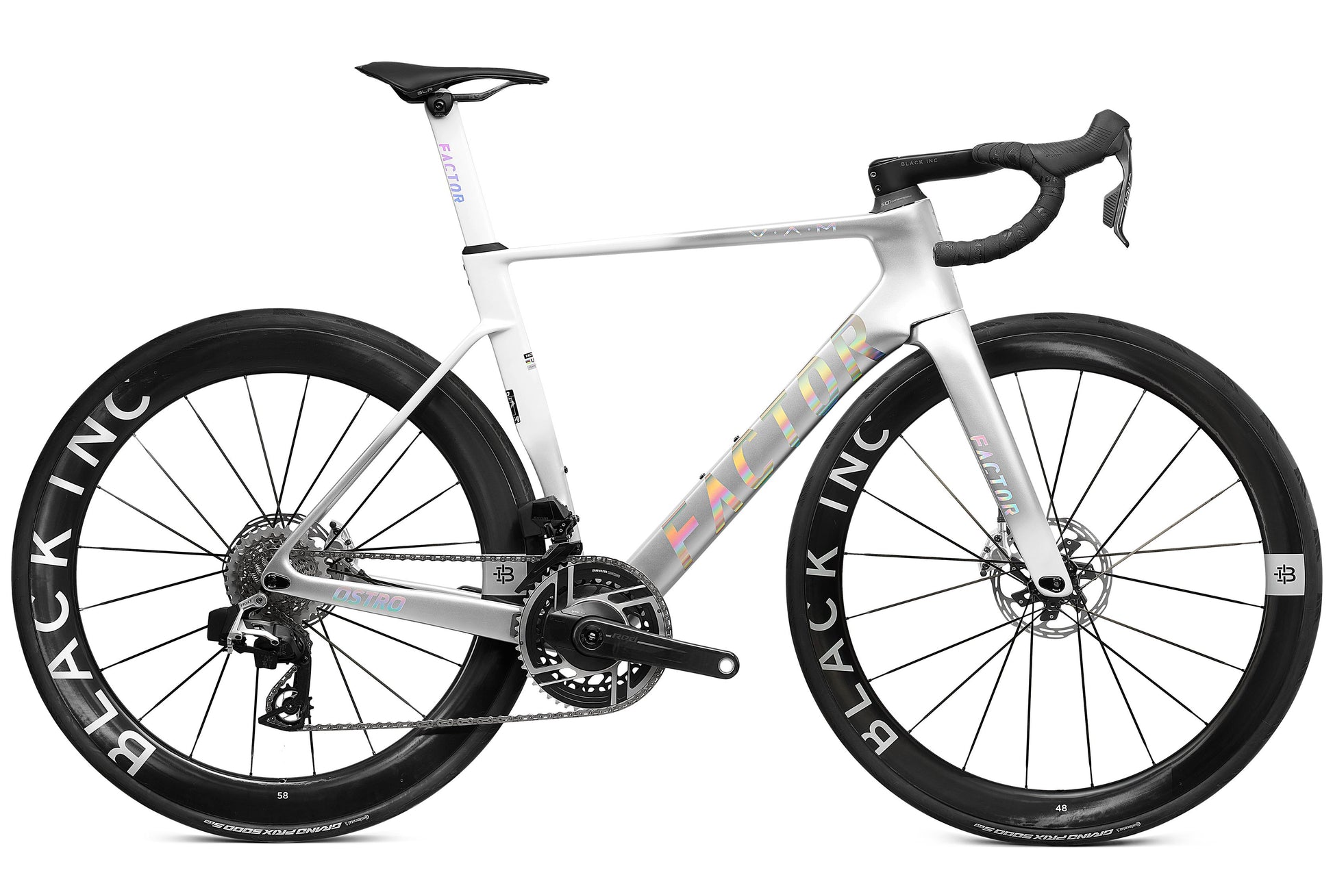 Factor - Ostro VAM 2.0 Premium Complete Vélos de route Factor Arctic Chrome Sram RED avec Powermeter 