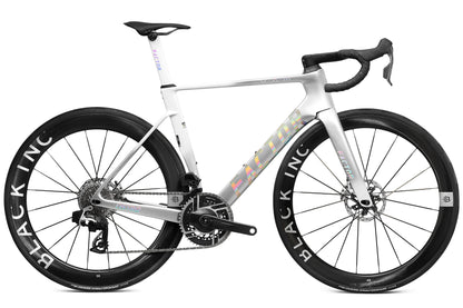 Factor - Ostro VAM 2.0 Premium Complete Vélos de route Factor Arctic Chrome Sram RED avec Powermeter 