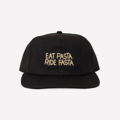 Bonk - Casquette Eat Pasta Ride Fasta Bas Bonk Noir 