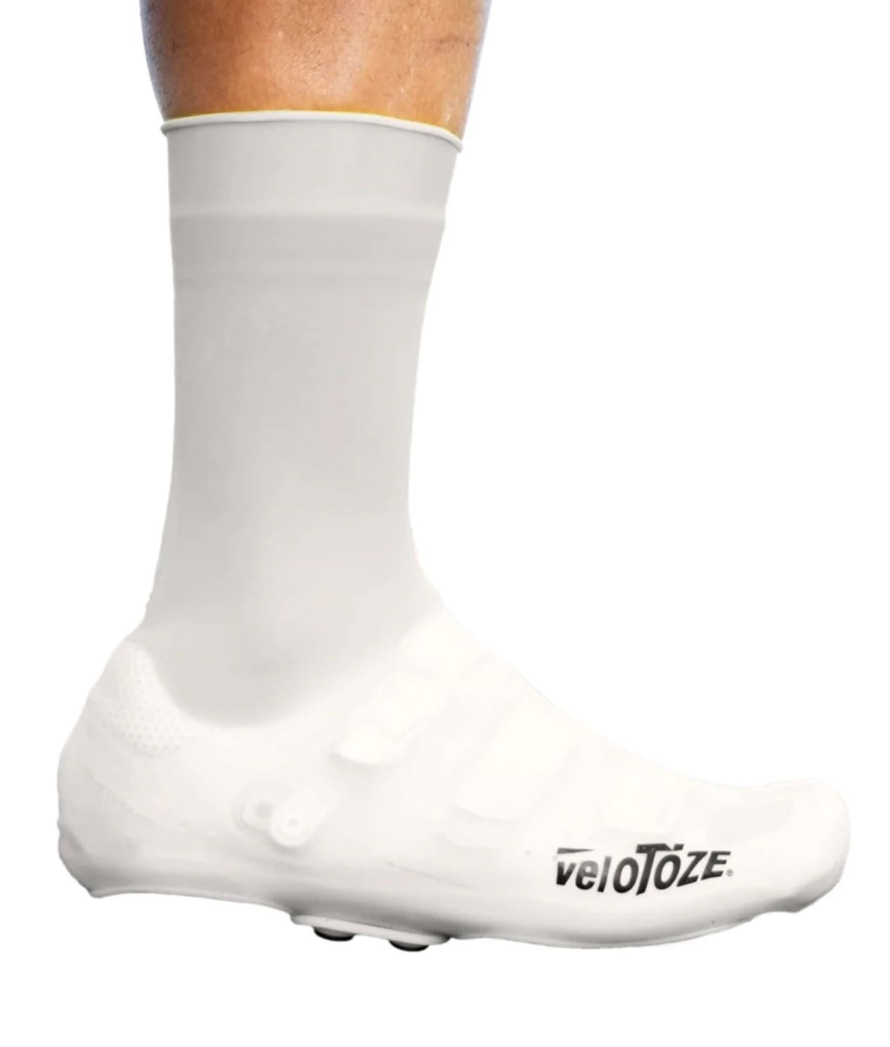 Velotoze - Couvre-chaussures à boutons Warmers Velotoze Blanc S 