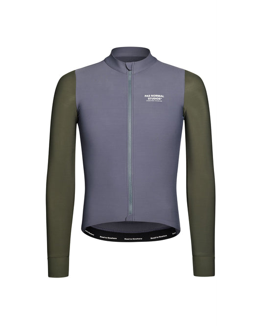 Pas Normal Studios - Maillot Mechanism Long Homme AW25 Maillots Longs Pas Normal Studios Steel Dark Olive XS 