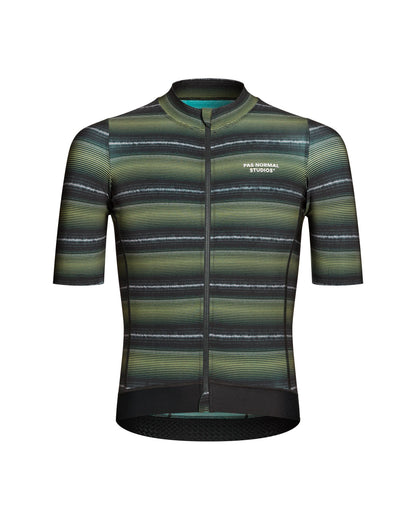 Pas Normal Studios - Maillot Essential Homme AW25 Maillots Pas Normal Studios Light Olive Stripe XS 
