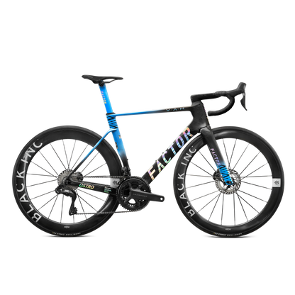 Factor - Ostro VAM 2.0 Premium Complete Vélos de route Factor Icon Blue Sram RED avec Powermeter 