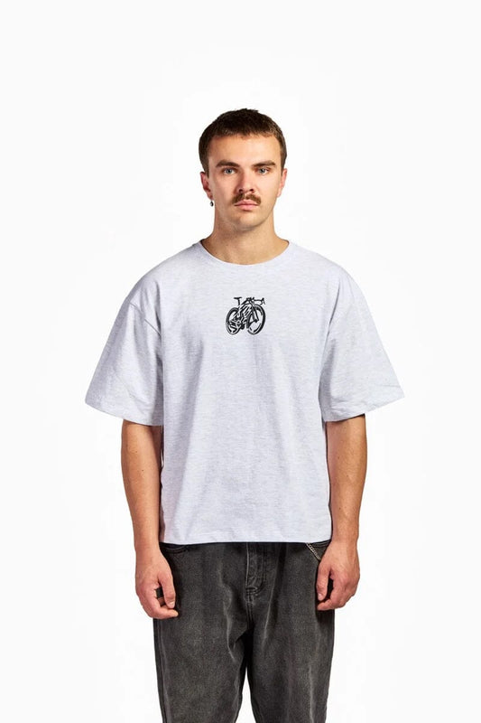 Vélo Cartel X Jeraume - T-Shirt "Fast Abstract" T-Shirts Vélo Cartel S Gris 
