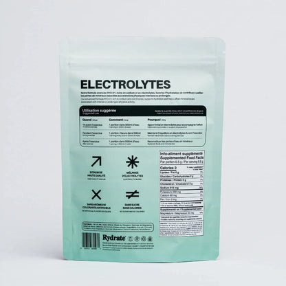 Rydrate - RYD-01 - Formule d'hydratation riche en sodium Nutrition Rydrate 