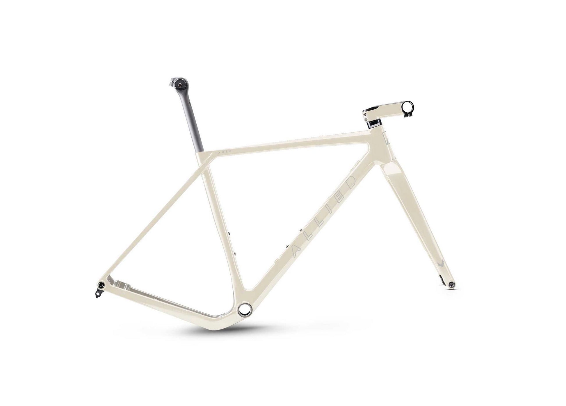Allied - Cadre Able Vélos de gravel Allied 48 Ecru 