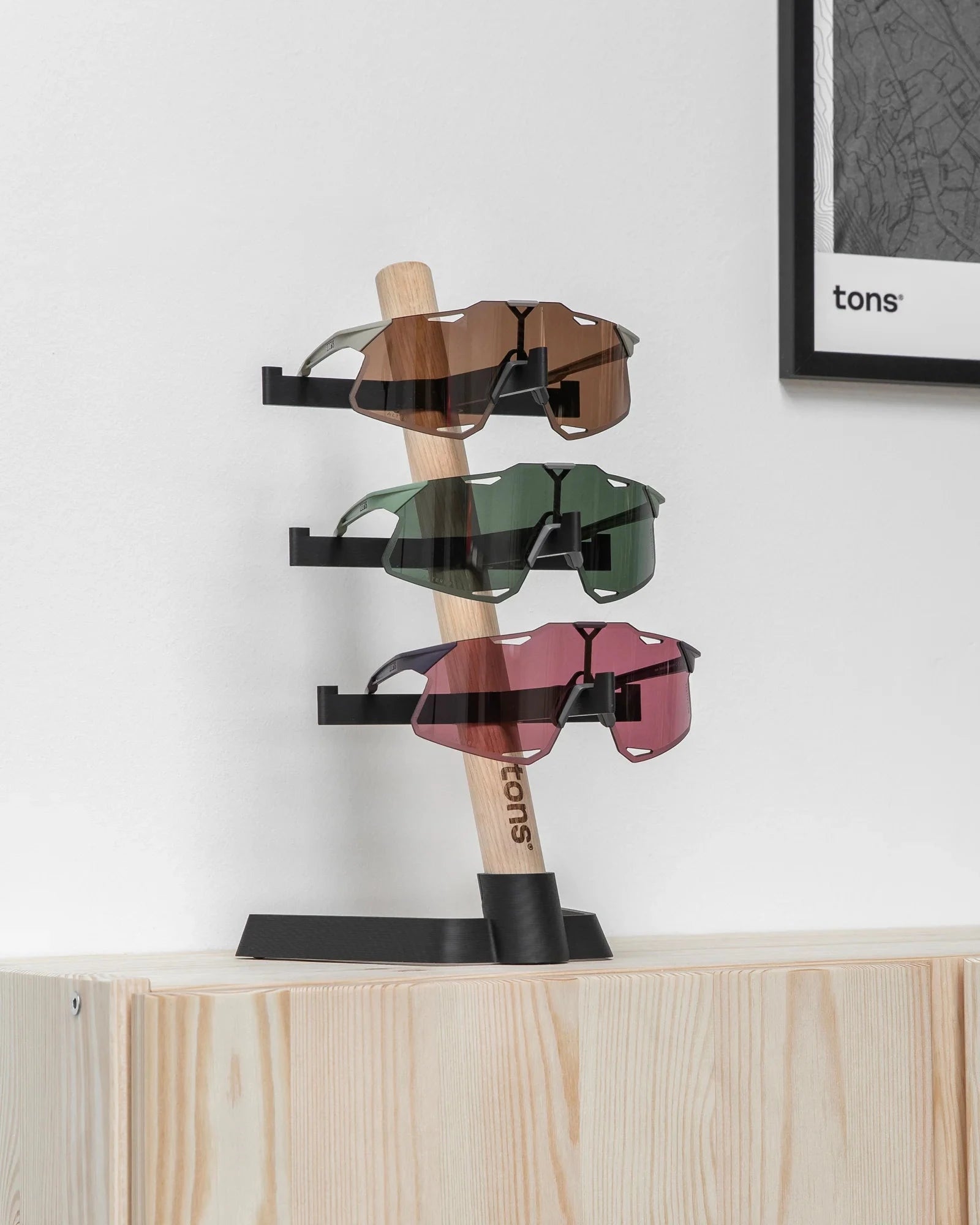 Tons - Desk Organiser . 3x Glasses Supports à vélo Tons 