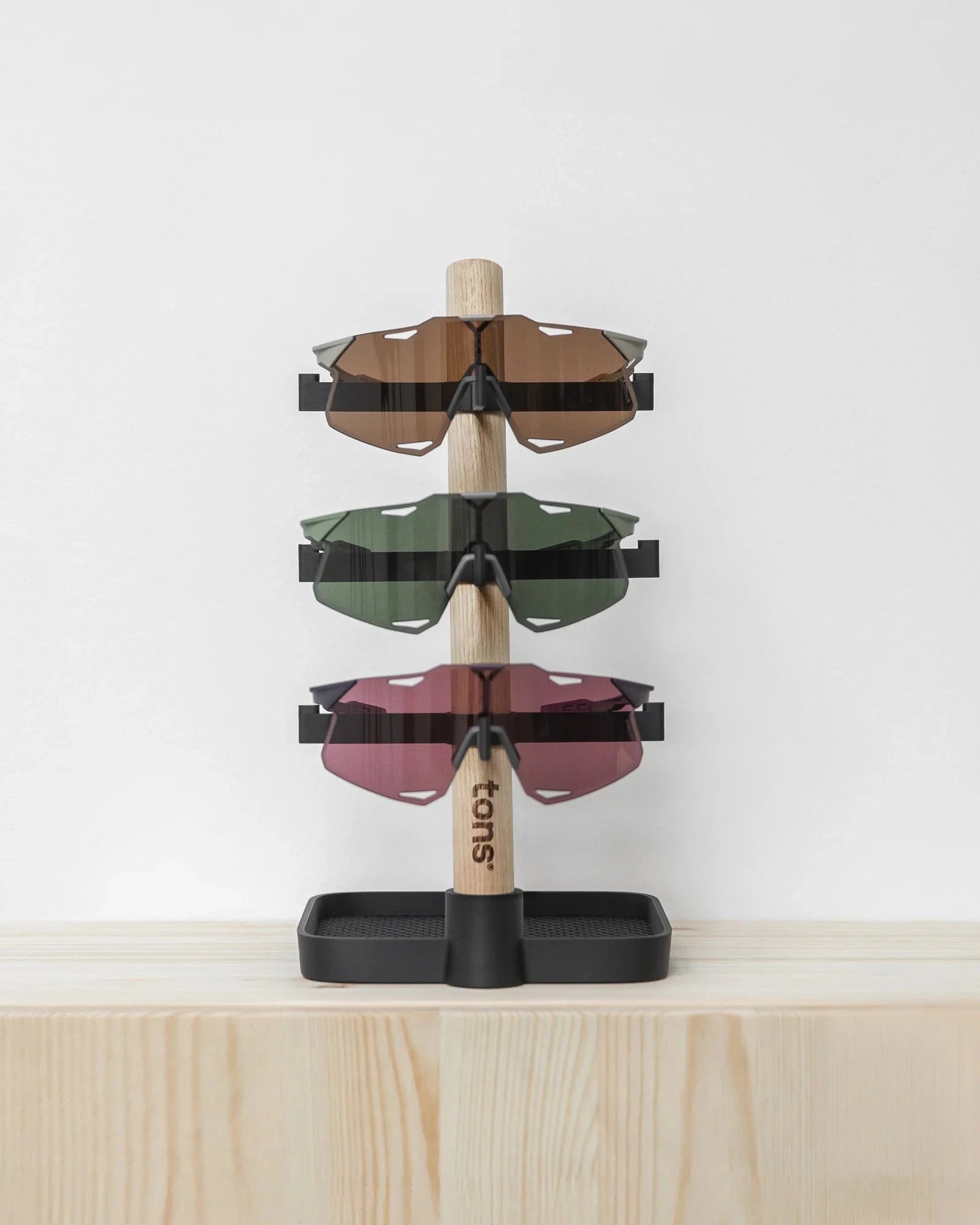 Tons - Desk Organiser . 3x Glasses + charging tray Supports à vélo Tons 
