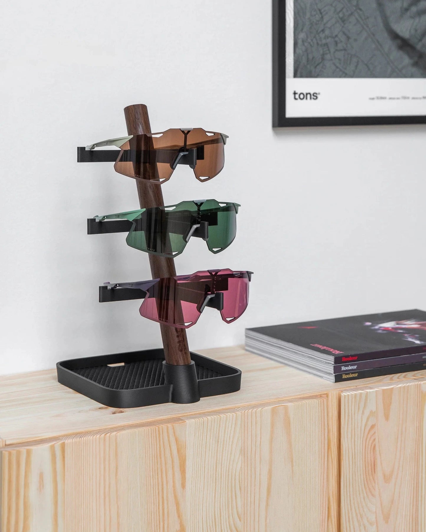 Tons - Desk Organiser . 3x Glasses + charging tray Supports à vélo Tons 