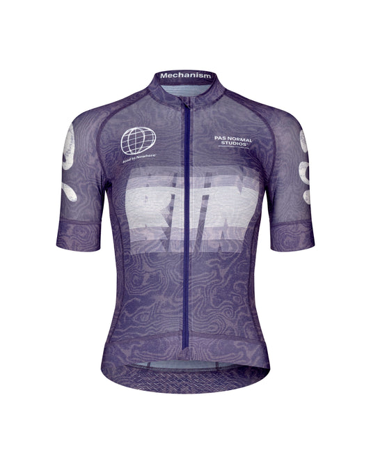 Pas Normal Studios - Maillot Mechanism RTN Femme SS26 Maillots Pas Normal Studios AOP RTN Dark Purple XS 