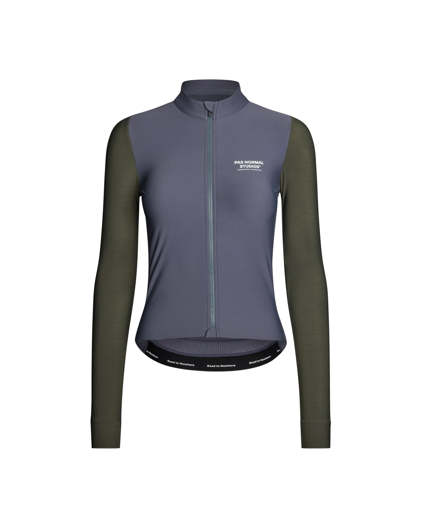 Pas Normal Studios - Maillot Mechanism Long Femme AW25 Maillots Longs Pas Normal Studios Steel Dark Olive XS 