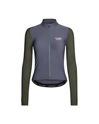 Pas Normal Studios - Maillot Mechanism Long Femme AW25 Maillots Longs Pas Normal Studios Steel Dark Olive XS 