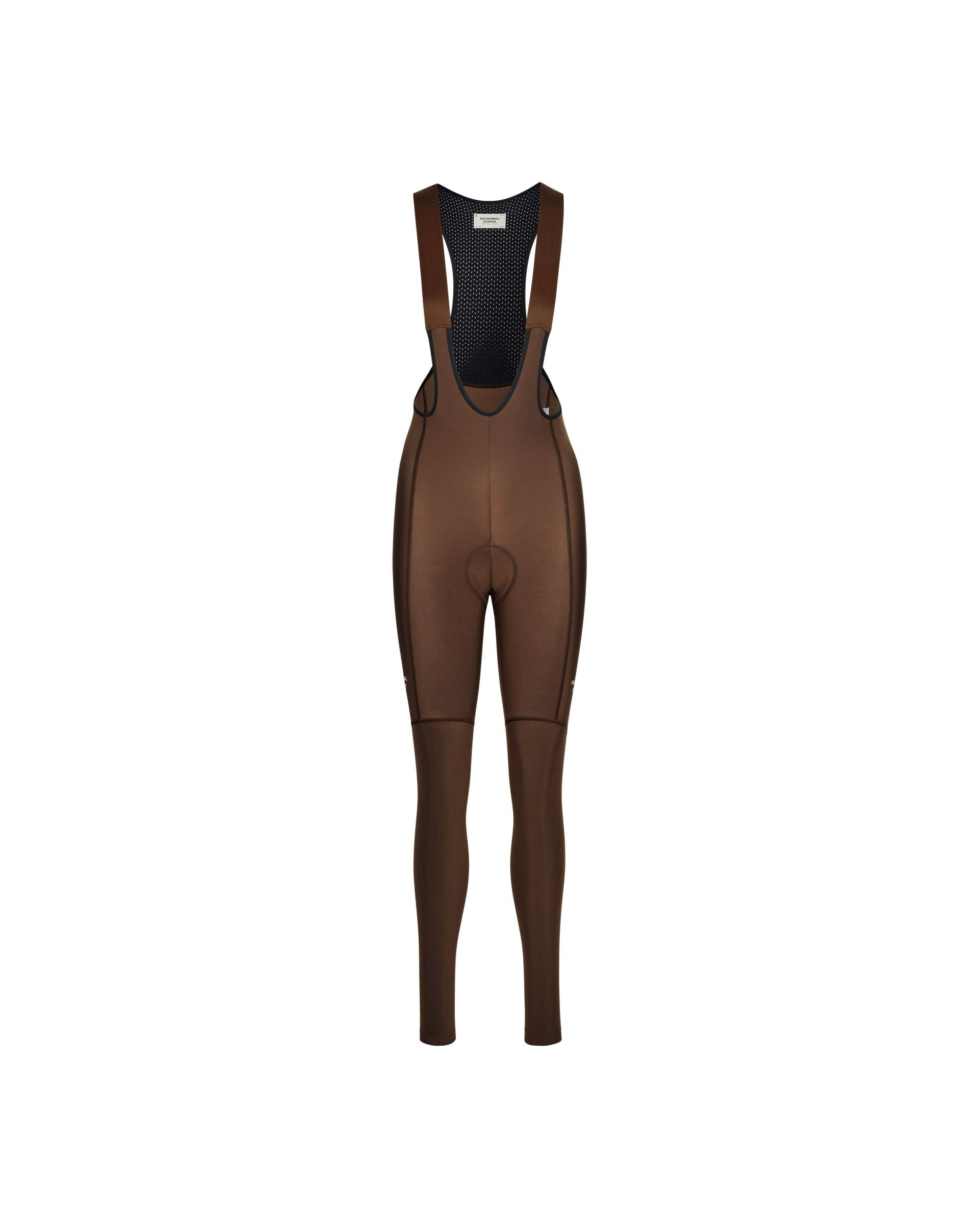 Pas Normal Studios - Bib Long Essential Thermal Femme AW25 Bibs Longs Pas Normal Studios Light Brown XS 