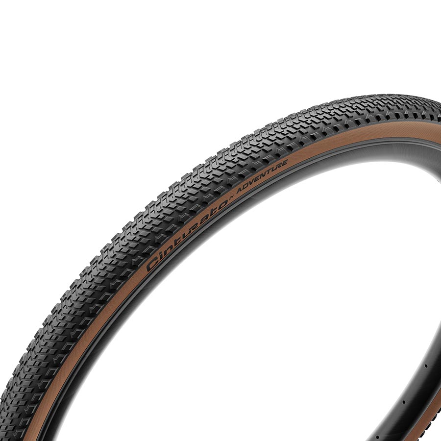 Pirelli - Cinturato Adventure, Pneu Gravel, 700x45C, Flanc Brun
