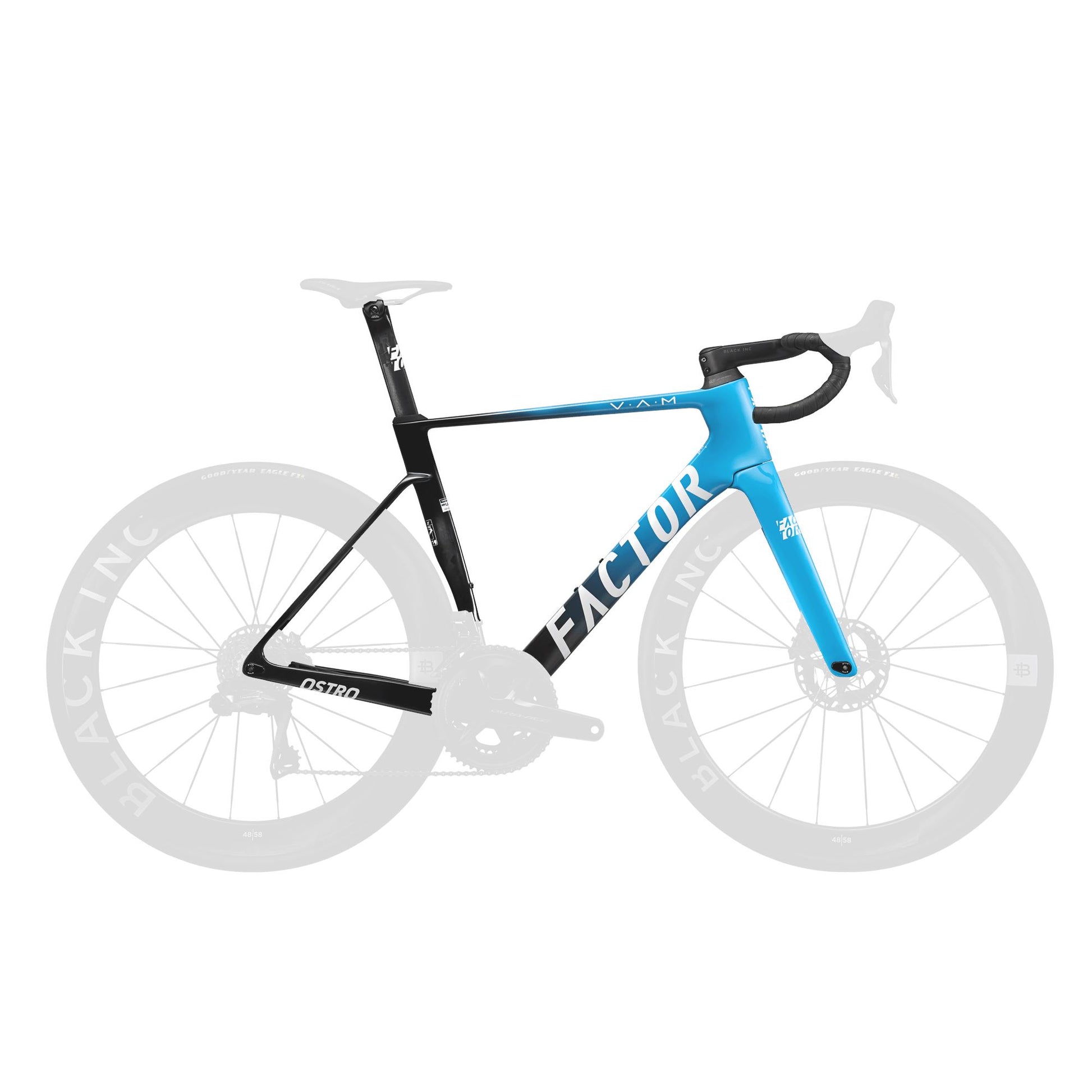 Factor - Ostro VAM 2.0 Premium Package (Frameset) Vélos de route Factor Gloss Blue Shimano 45cm