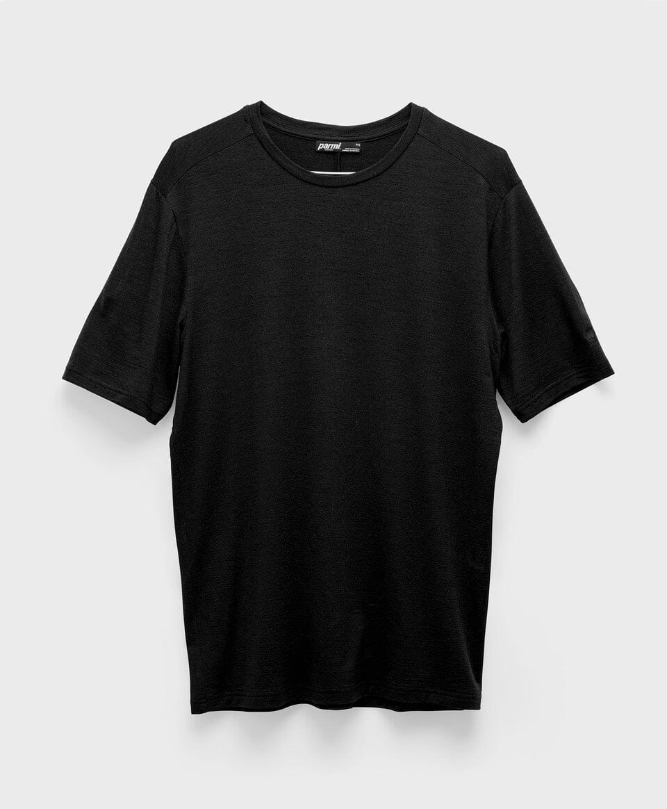 Parmi Lifewear - T-shirt Merino Free Range Homme T-Shirts Parmi Black Beauty L 