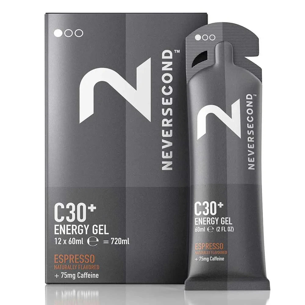 Neversecond - Gels C30+ Boîte de 12 Nutrition Neversecond Espresso 