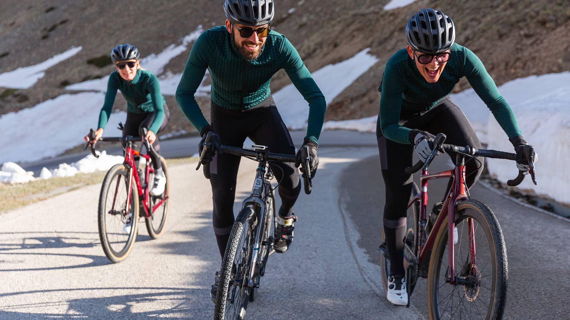 Maillot Long Irma Alpine Green Homme Maillots Longs Café du Cycliste 
