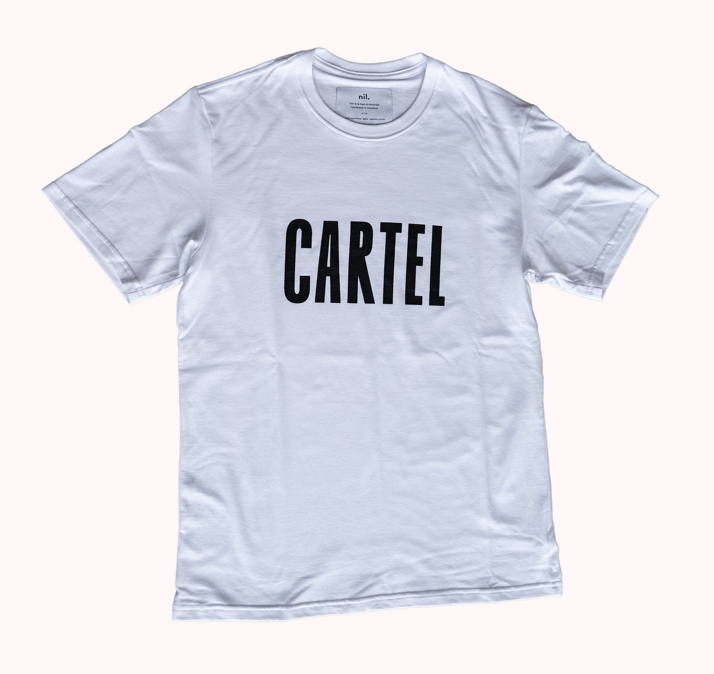 T-shirt Unisexe CARTEL Classique T-Shirts Vélo Cartel Blanc S 