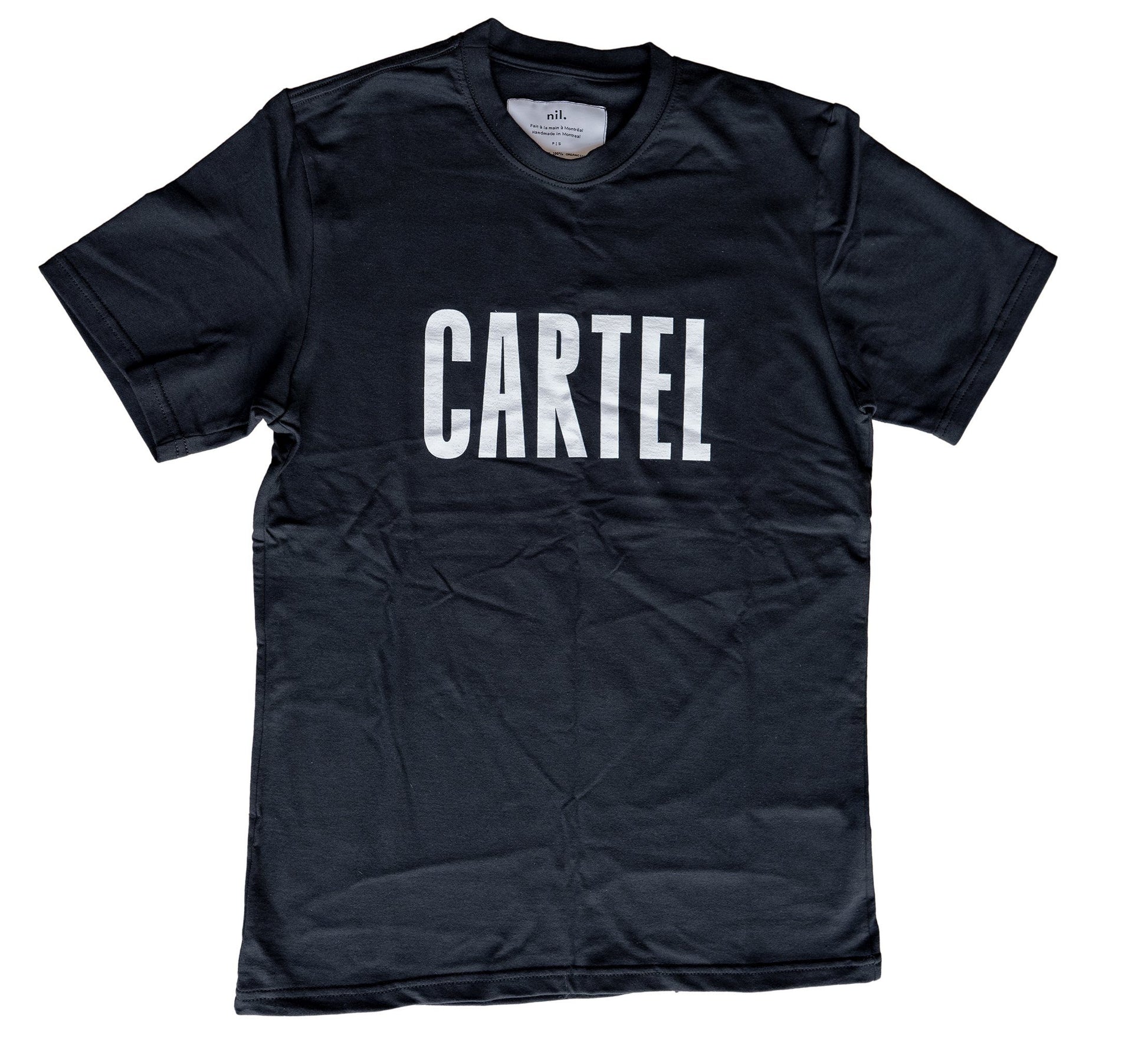 T-shirt Unisexe CARTEL Classique T-Shirts Vélo Cartel Noir S 