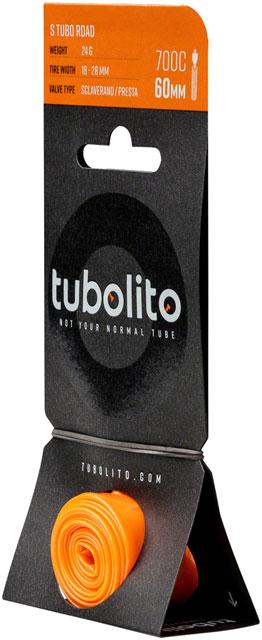 Tubolito S-Tubo Road 700 x 18-28mm Tube - 60mm Presta Valve, Disc Brake Only Chambre à air Tubolito 