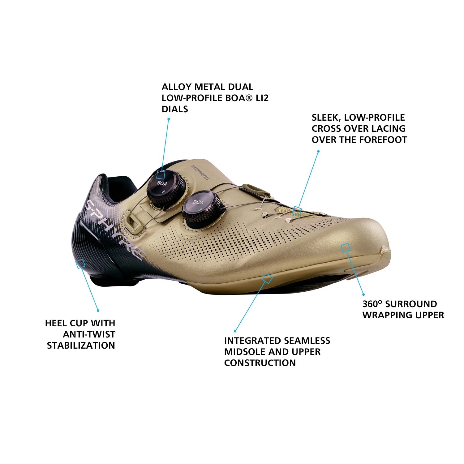 Shimano - Souliers S-Phyre SH-RC903S Champagne Souliers Shimano 