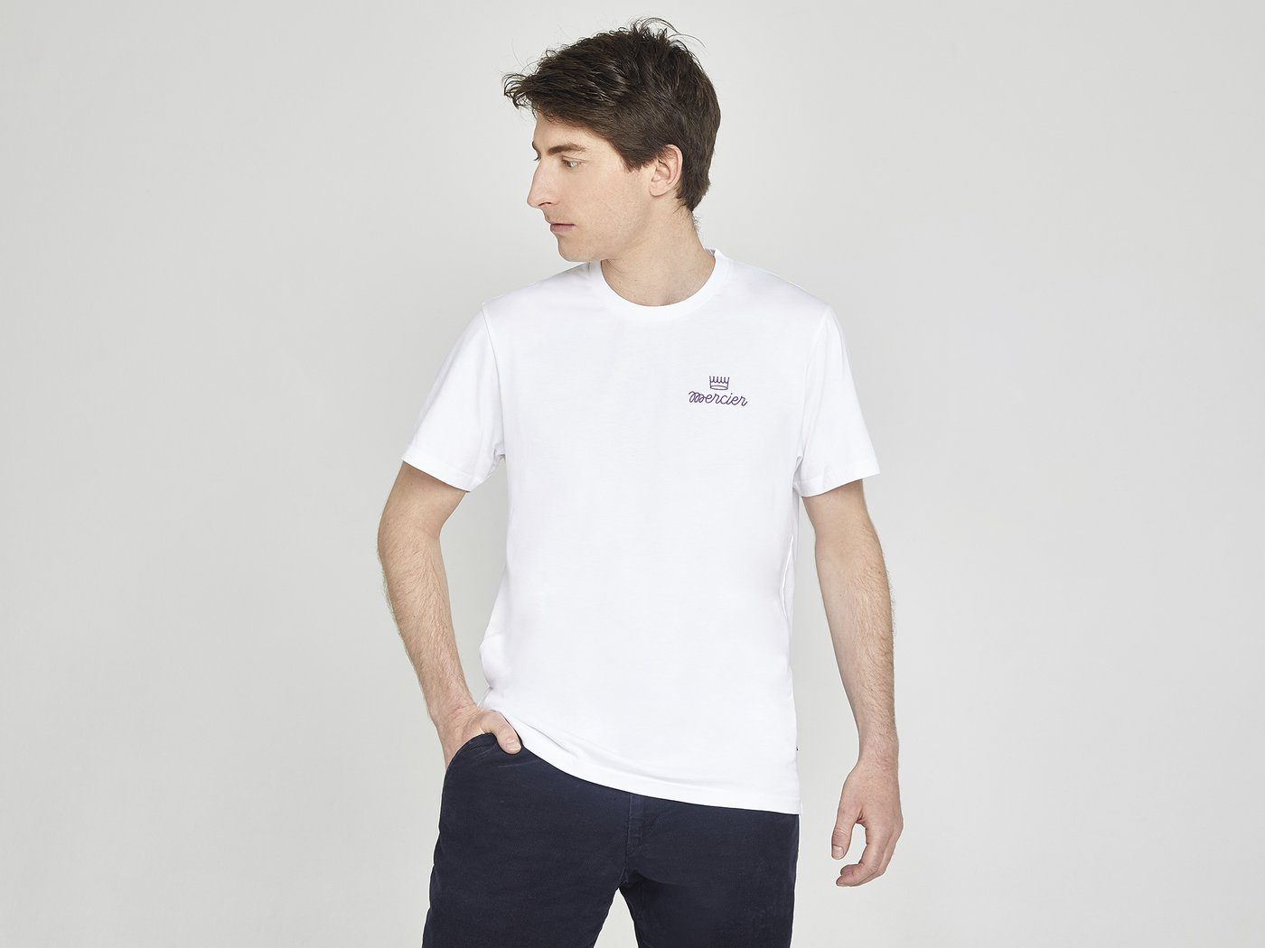 T-shirt Marcel T-Shirts Mercier.CC Blanc S 