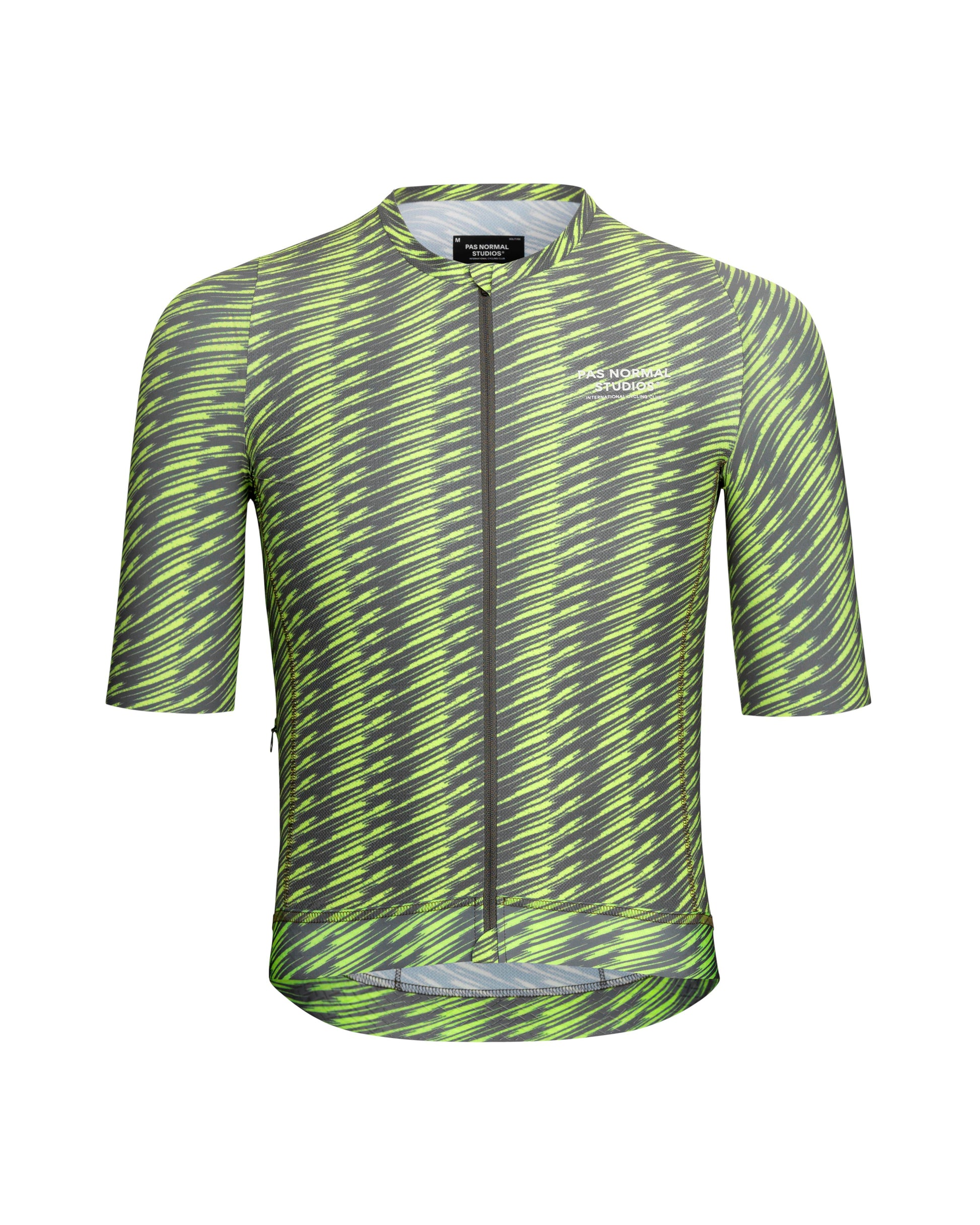 Pas Normal Studios Jersey Solitude Homme SS24 Maillots Pas Normal Studios S Dark Moss / Lime green 