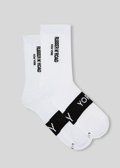 Rubber N' Road - Socks New York Logo Socks Rubber N' Road S/M White 