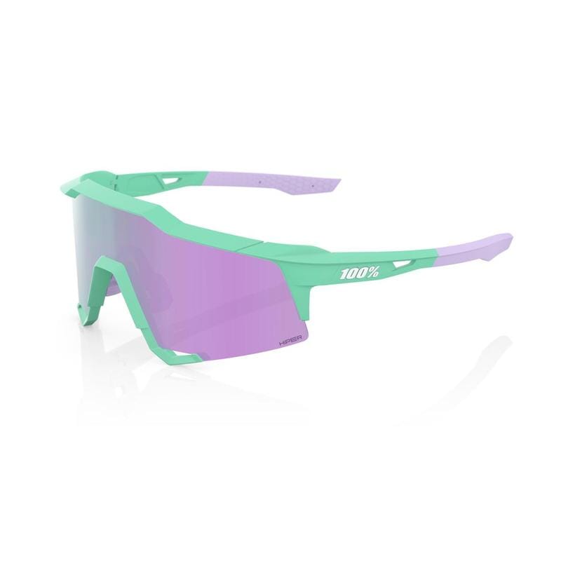100% - Speedcraft Mint / HiPER Lavender Mirror Lens Bezel Sunglasses 100% 