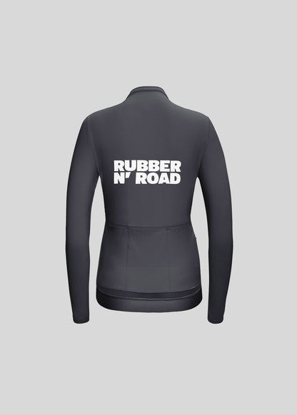 Rubber N' Road - Jersey Long Uniform Winter Homme Long Sleeve Jerseys Rubber N' Road Smoke M 